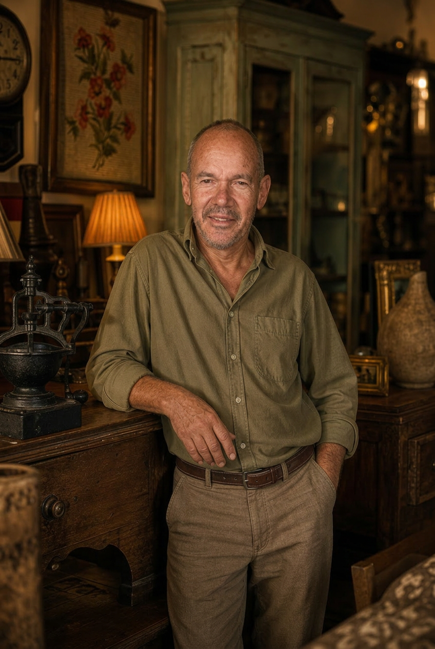 Emerson Benites Moreno em seu atelier